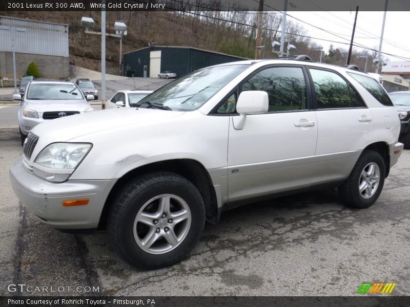 White Gold Crystal / Ivory 2001 Lexus RX 300 AWD