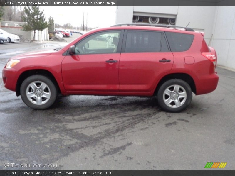 Barcelona Red Metallic / Sand Beige 2012 Toyota RAV4 I4 4WD