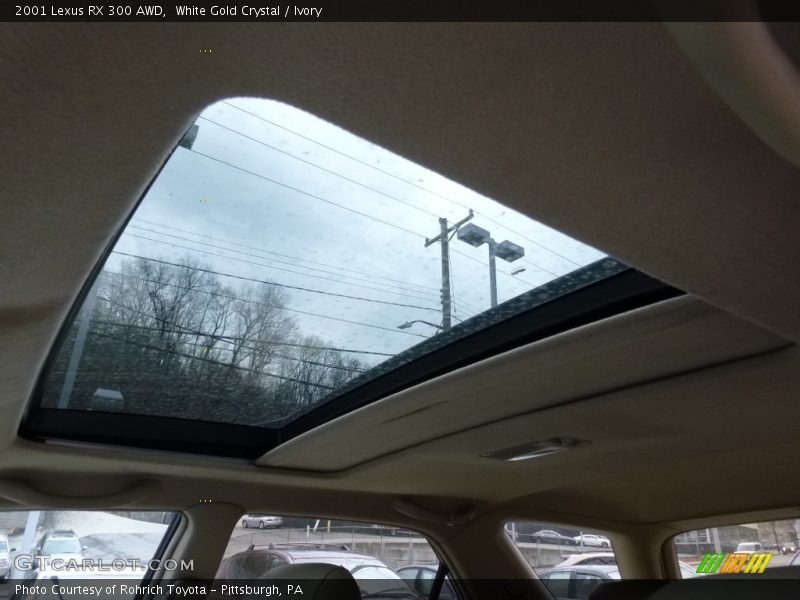 White Gold Crystal / Ivory 2001 Lexus RX 300 AWD