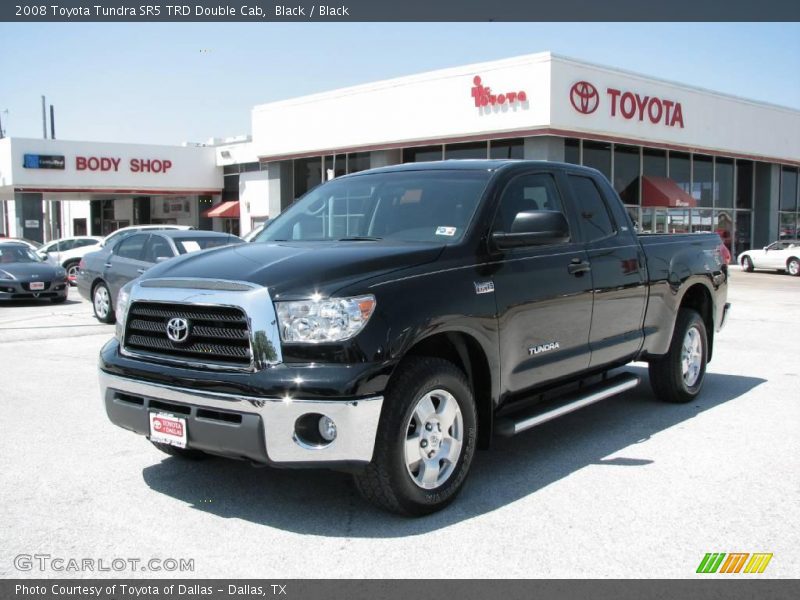 Black / Black 2008 Toyota Tundra SR5 TRD Double Cab
