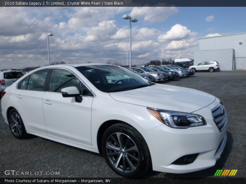 Crystal White Pearl / Slate Black 2016 Subaru Legacy 2.5i Limited