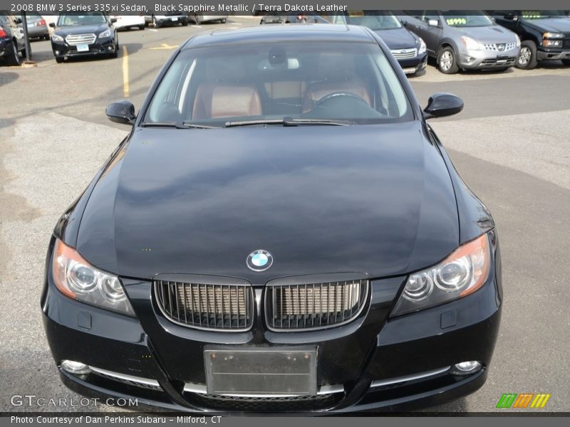Black Sapphire Metallic / Terra Dakota Leather 2008 BMW 3 Series 335xi Sedan