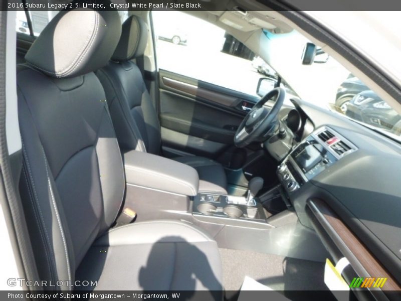 Crystal White Pearl / Slate Black 2016 Subaru Legacy 2.5i Limited