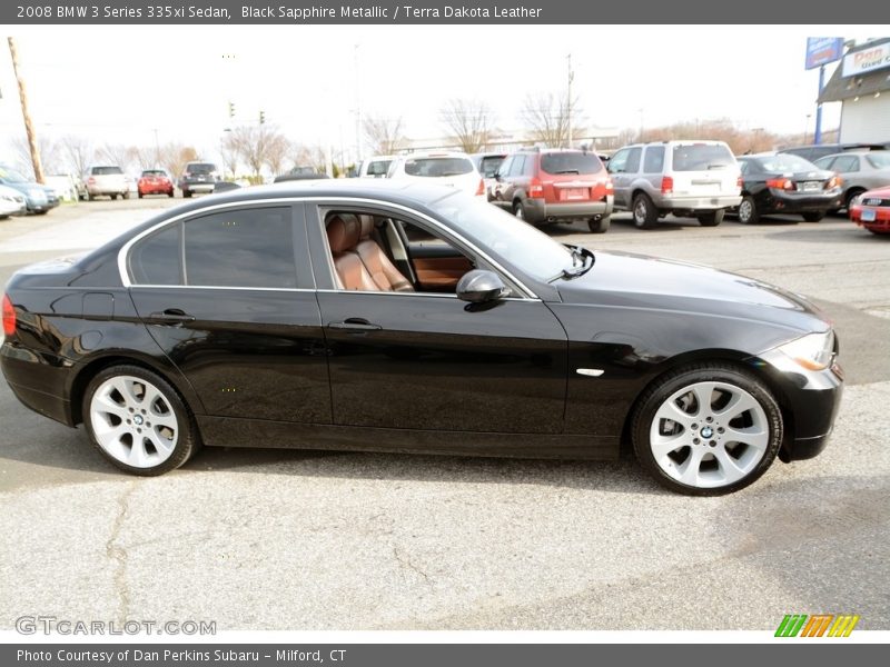 Black Sapphire Metallic / Terra Dakota Leather 2008 BMW 3 Series 335xi Sedan