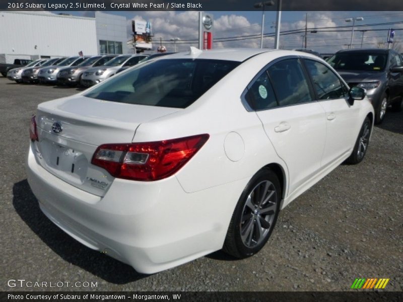 Crystal White Pearl / Slate Black 2016 Subaru Legacy 2.5i Limited