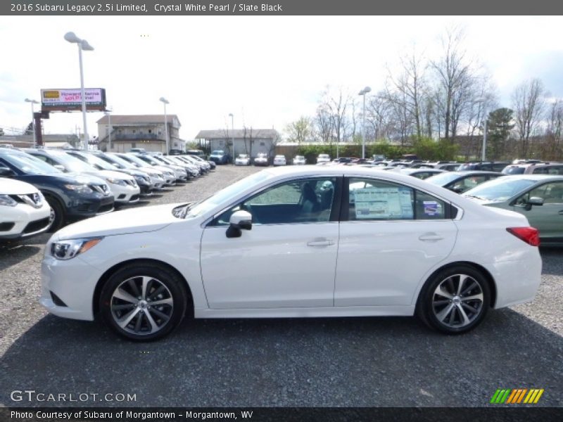Crystal White Pearl / Slate Black 2016 Subaru Legacy 2.5i Limited