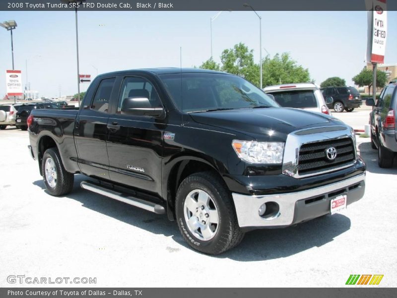 Black / Black 2008 Toyota Tundra SR5 TRD Double Cab