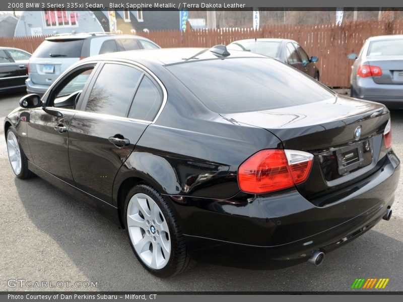 Black Sapphire Metallic / Terra Dakota Leather 2008 BMW 3 Series 335xi Sedan