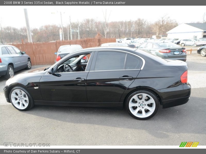 Black Sapphire Metallic / Terra Dakota Leather 2008 BMW 3 Series 335xi Sedan