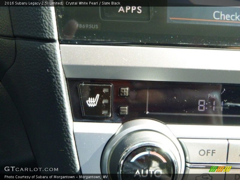 Crystal White Pearl / Slate Black 2016 Subaru Legacy 2.5i Limited