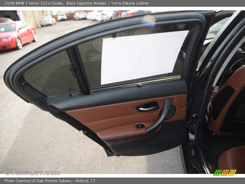 Black Sapphire Metallic / Terra Dakota Leather 2008 BMW 3 Series 335xi Sedan