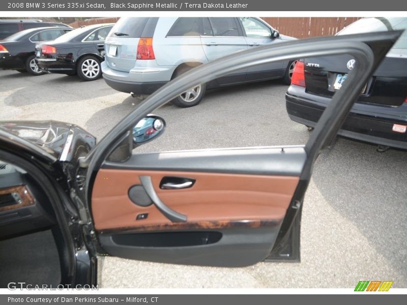 Black Sapphire Metallic / Terra Dakota Leather 2008 BMW 3 Series 335xi Sedan