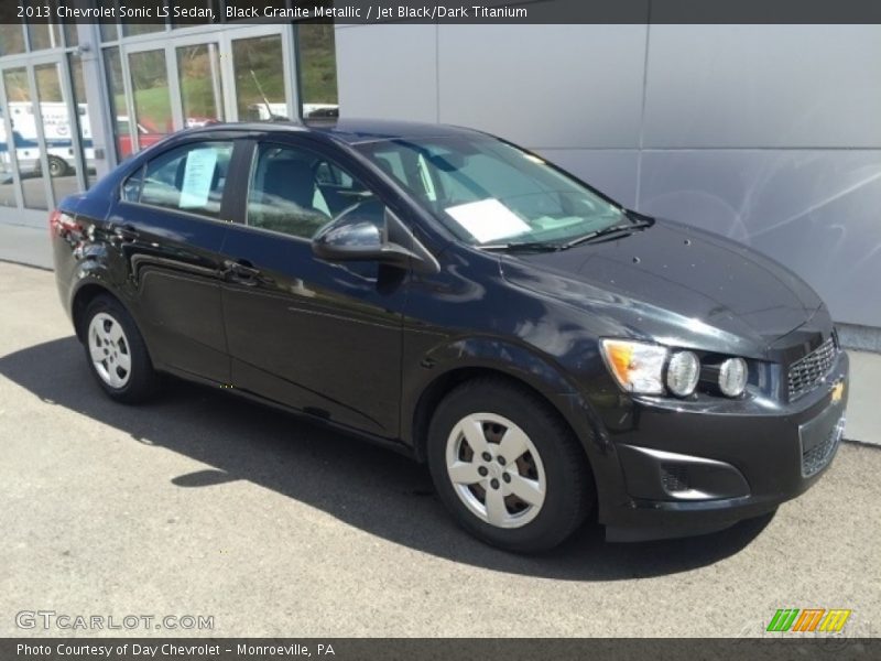 Black Granite Metallic / Jet Black/Dark Titanium 2013 Chevrolet Sonic LS Sedan