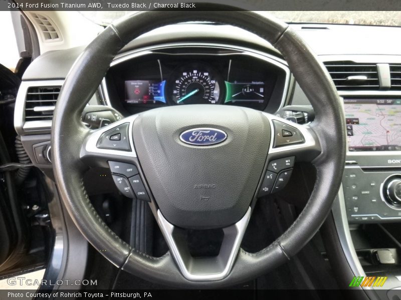 Tuxedo Black / Charcoal Black 2014 Ford Fusion Titanium AWD