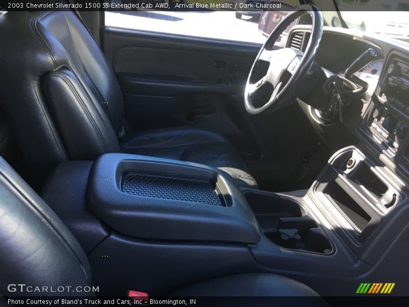 Arrival Blue Metallic / Dark Charcoal 2003 Chevrolet Silverado 1500 SS Extended Cab AWD
