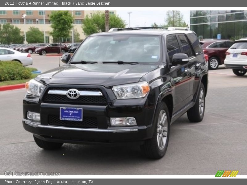 Black / Sand Beige Leather 2012 Toyota 4Runner Limited