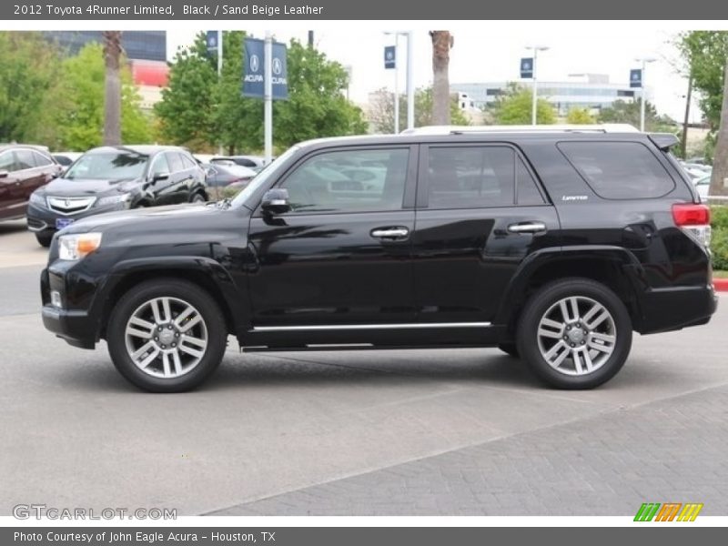 Black / Sand Beige Leather 2012 Toyota 4Runner Limited