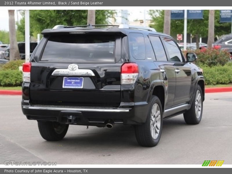Black / Sand Beige Leather 2012 Toyota 4Runner Limited