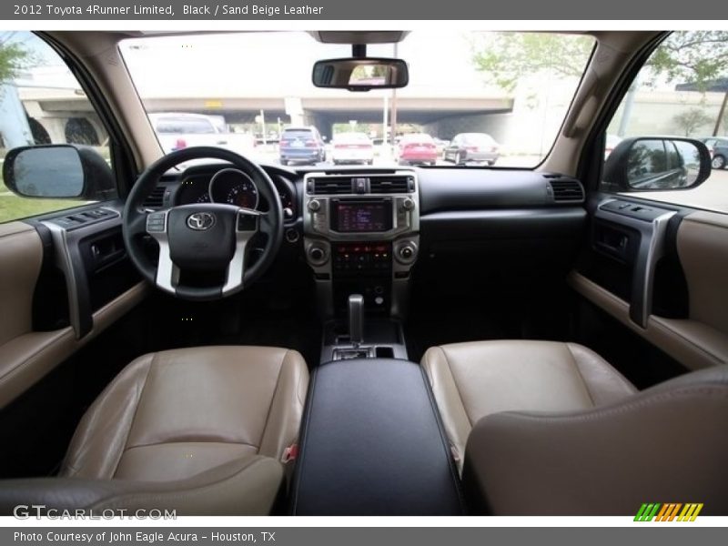 Black / Sand Beige Leather 2012 Toyota 4Runner Limited