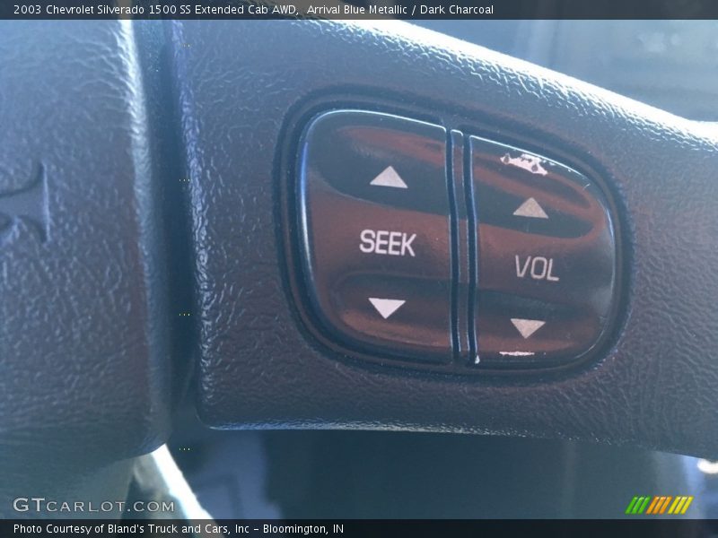 Arrival Blue Metallic / Dark Charcoal 2003 Chevrolet Silverado 1500 SS Extended Cab AWD