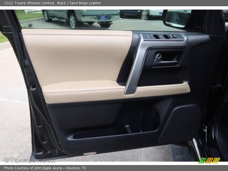 Black / Sand Beige Leather 2012 Toyota 4Runner Limited