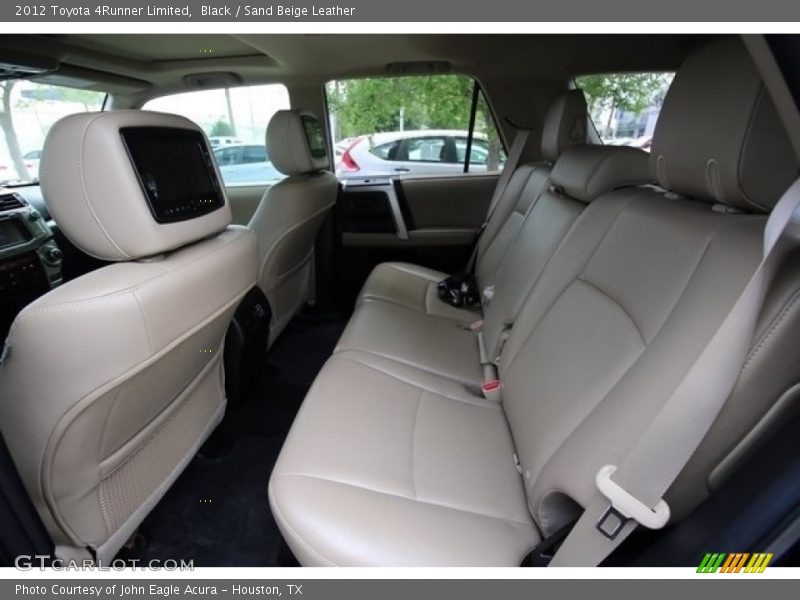 Black / Sand Beige Leather 2012 Toyota 4Runner Limited