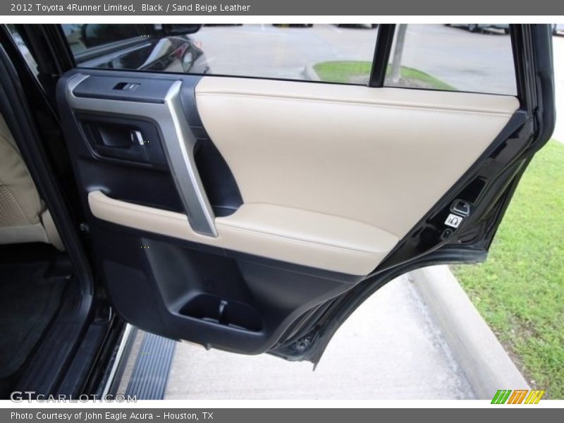 Black / Sand Beige Leather 2012 Toyota 4Runner Limited