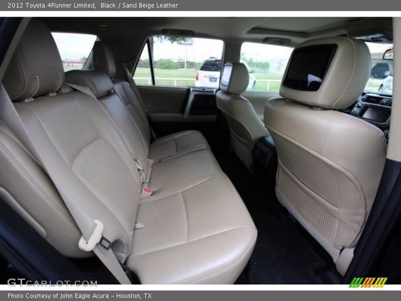 Black / Sand Beige Leather 2012 Toyota 4Runner Limited