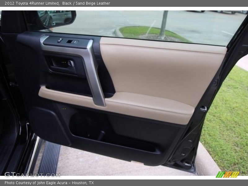 Black / Sand Beige Leather 2012 Toyota 4Runner Limited