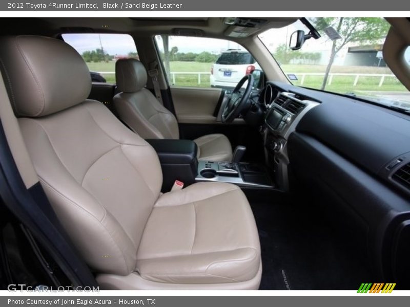 Black / Sand Beige Leather 2012 Toyota 4Runner Limited