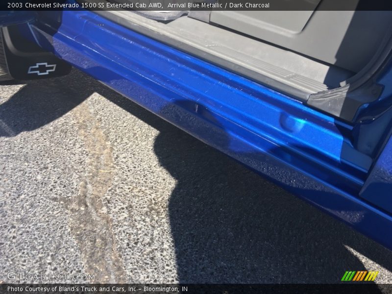 Arrival Blue Metallic / Dark Charcoal 2003 Chevrolet Silverado 1500 SS Extended Cab AWD