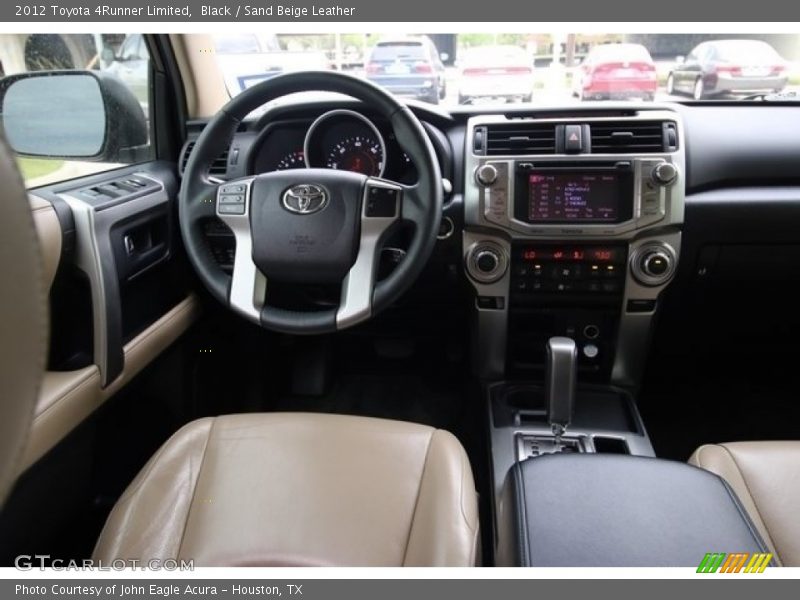 Black / Sand Beige Leather 2012 Toyota 4Runner Limited