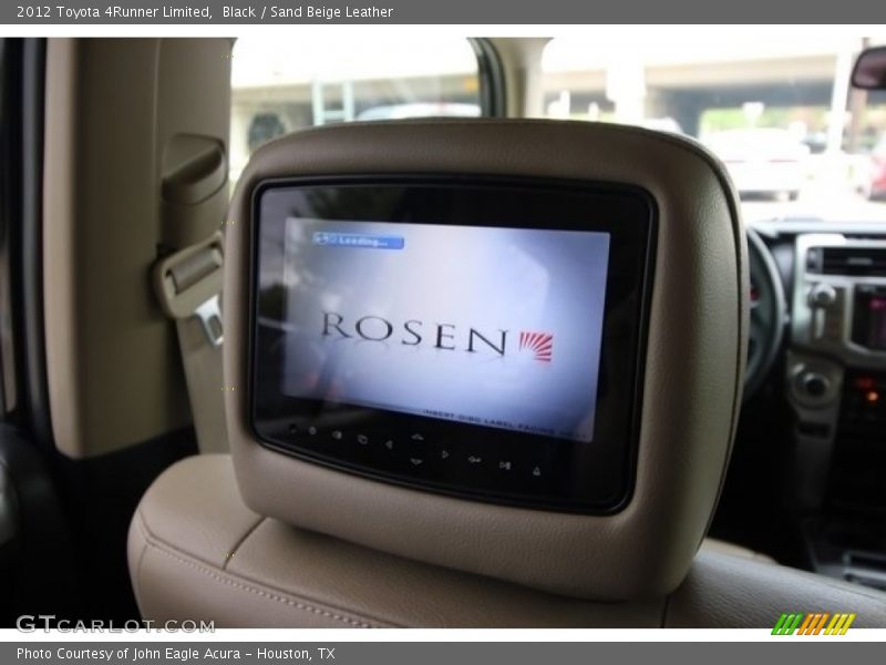 Black / Sand Beige Leather 2012 Toyota 4Runner Limited