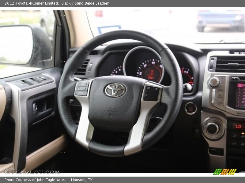 Black / Sand Beige Leather 2012 Toyota 4Runner Limited