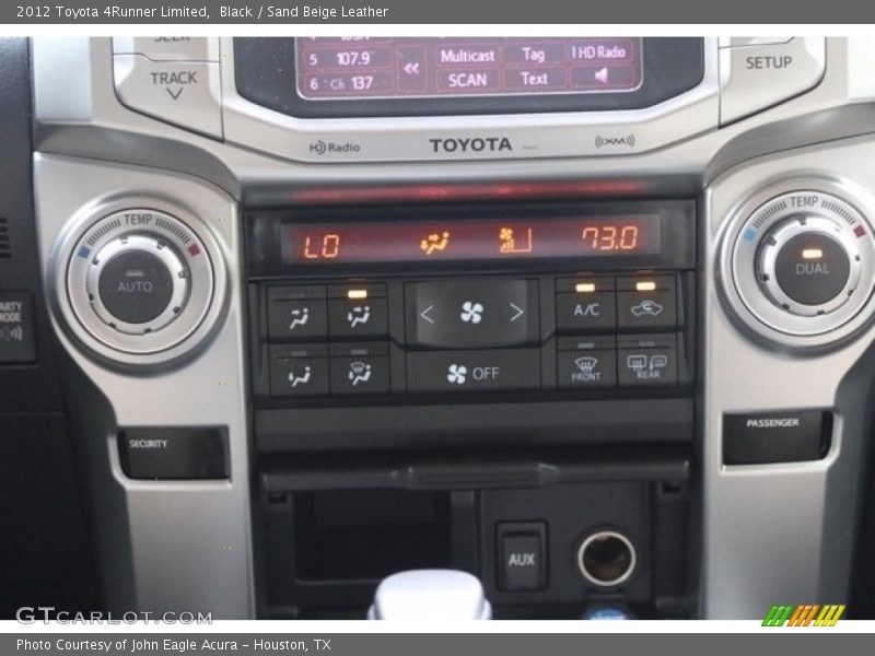 Black / Sand Beige Leather 2012 Toyota 4Runner Limited