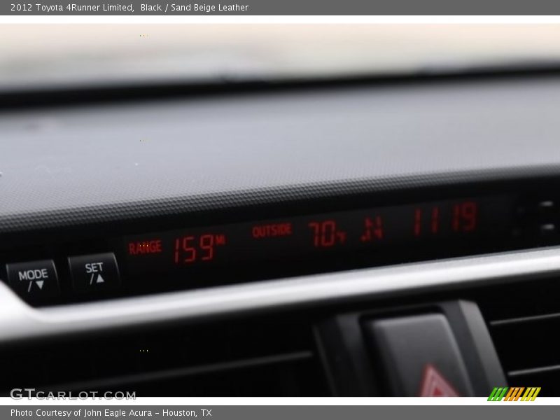 Black / Sand Beige Leather 2012 Toyota 4Runner Limited