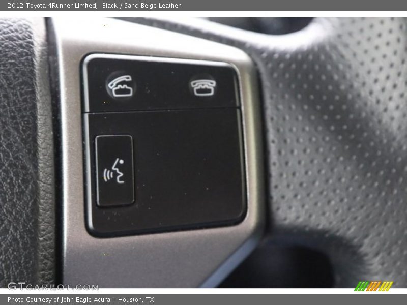 Black / Sand Beige Leather 2012 Toyota 4Runner Limited