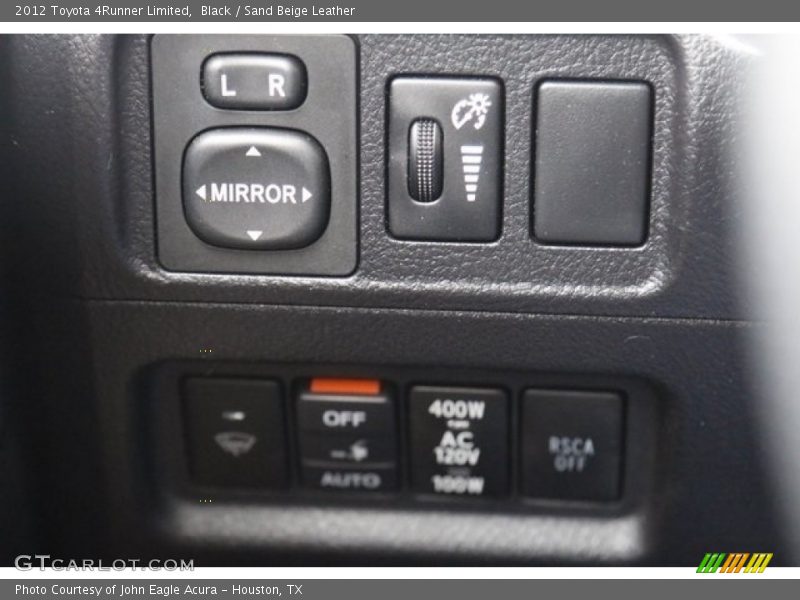 Black / Sand Beige Leather 2012 Toyota 4Runner Limited
