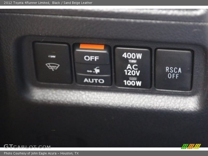 Black / Sand Beige Leather 2012 Toyota 4Runner Limited