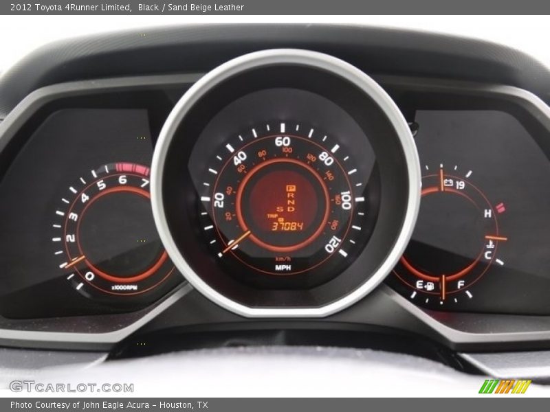 Black / Sand Beige Leather 2012 Toyota 4Runner Limited