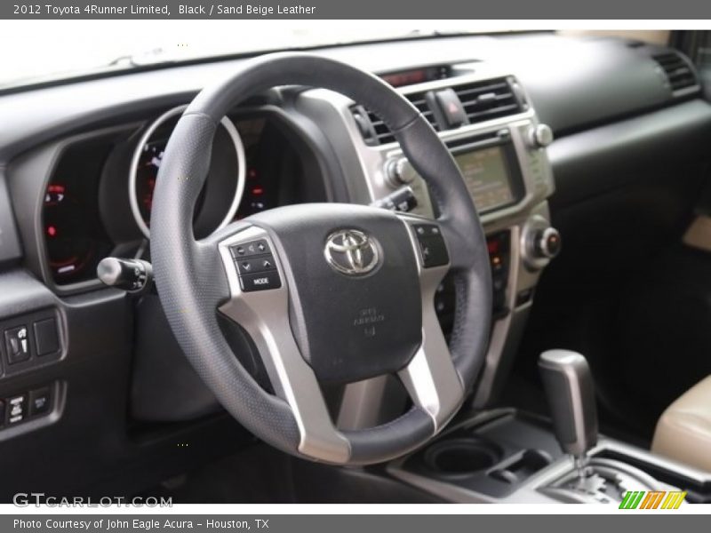 Black / Sand Beige Leather 2012 Toyota 4Runner Limited