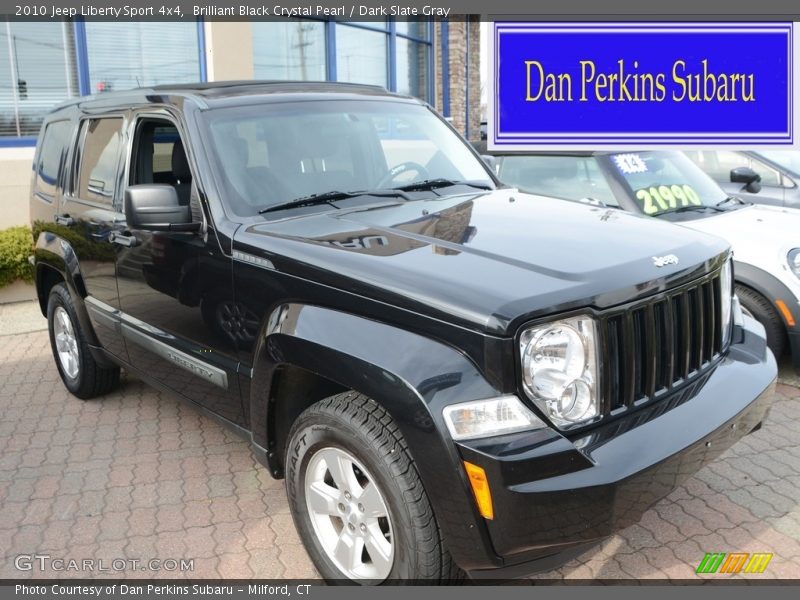 Brilliant Black Crystal Pearl / Dark Slate Gray 2010 Jeep Liberty Sport 4x4