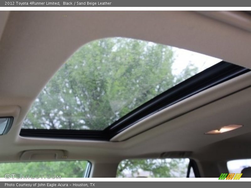 Black / Sand Beige Leather 2012 Toyota 4Runner Limited