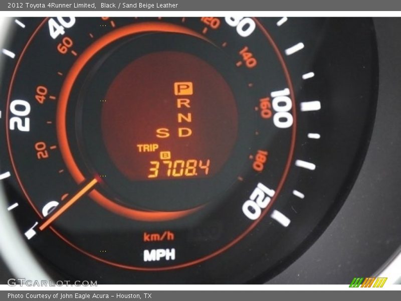 Black / Sand Beige Leather 2012 Toyota 4Runner Limited