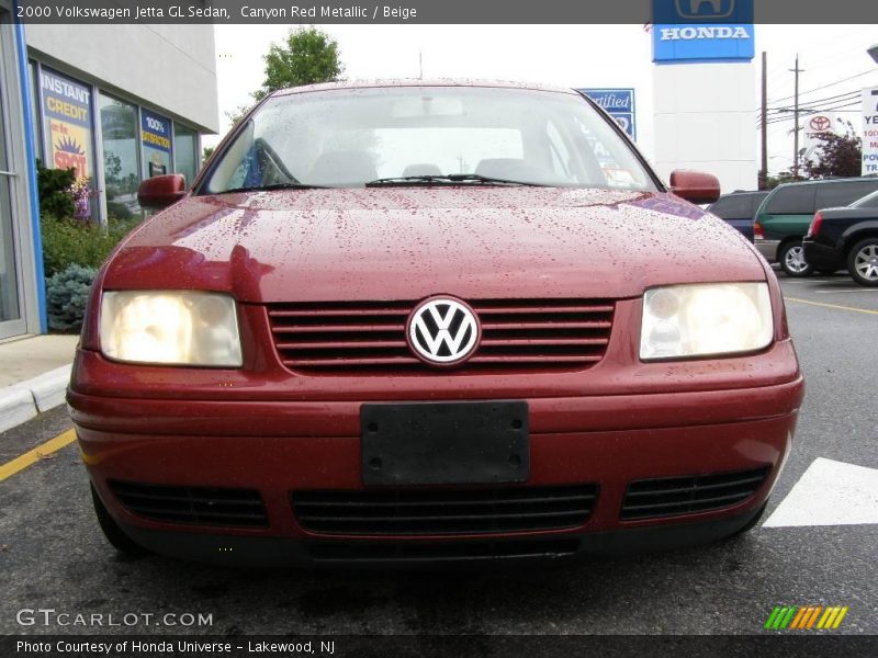 Canyon Red Metallic / Beige 2000 Volkswagen Jetta GL Sedan