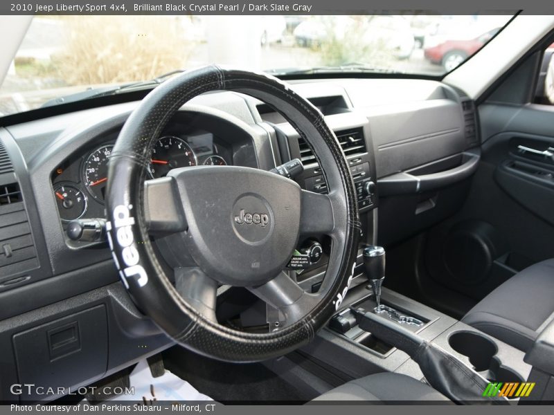 Brilliant Black Crystal Pearl / Dark Slate Gray 2010 Jeep Liberty Sport 4x4