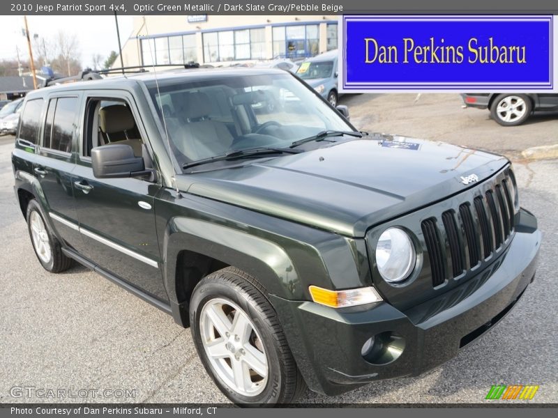 Optic Green Metallic / Dark Slate Gray/Pebble Beige 2010 Jeep Patriot Sport 4x4