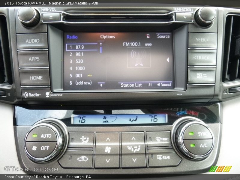 Magnetic Gray Metallic / Ash 2015 Toyota RAV4 XLE