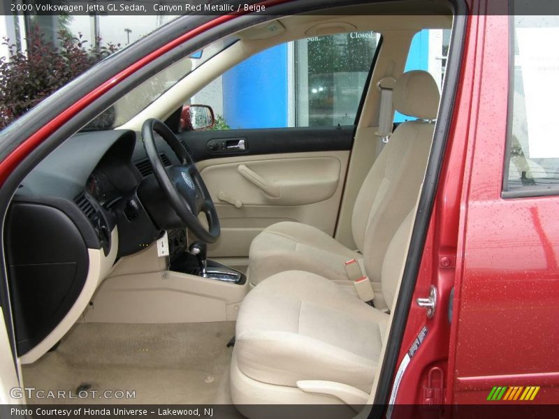 Canyon Red Metallic / Beige 2000 Volkswagen Jetta GL Sedan