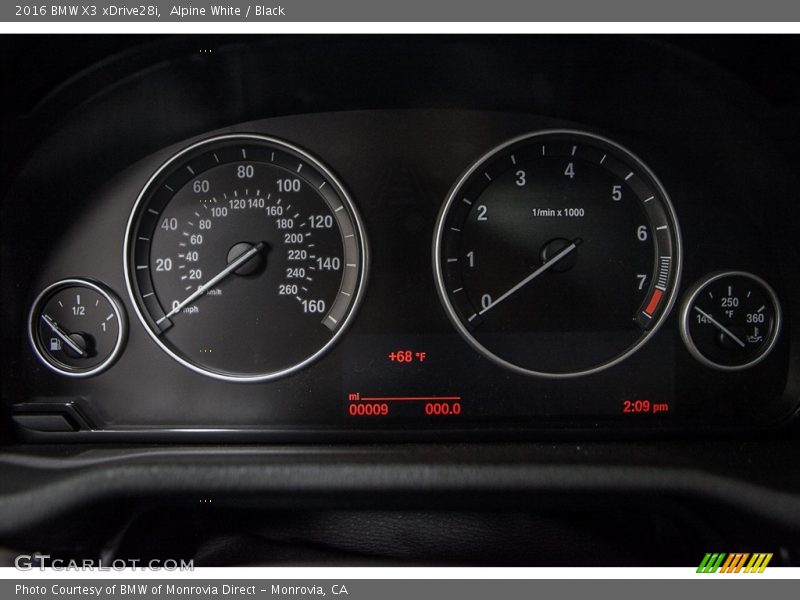 Alpine White / Black 2016 BMW X3 xDrive28i